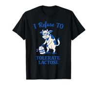 Vache en colère intolérance au Lactose Humour Mode de Vie sans Produits laitiers T-Shirt