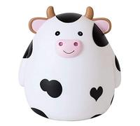 Vache en Tirelire Vinyle, Jolie Tirelire Cochon Mignon pour Les Pièces de Monnaie, Enfants, Adultes, Décoration de Bureau