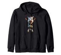 Vache Fermière Bœuf Lait Vegan Veau Cow Ferme Sweat à Capuche