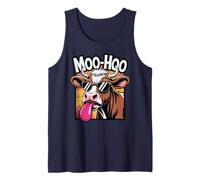 Vache Folle Moo-Hoo Garçon Fille Humour Drole Amoureux Vache Débardeur