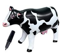 Vache gonflable de 94 cm de long pour OVNI gonflable de 55,9 cm de haut, décorations gonflables sur le thème des animaux, décoration de fête intérieure ou extérieure