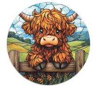 Vache Highland 1000 Piece Science-Fiction Pet Jigsaw Puzzle for Adults Educhational Games Stress Relief Puzzle Exercise The Memory of The Brain for Family Decorations 1000pcs (67.5x67.5cm)