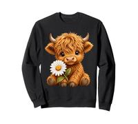 Vache Highland avec Marguerite Sweatshirt