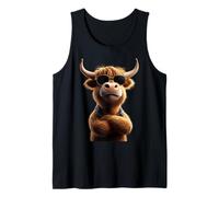 Vache Highland Cow Bœuf Fermier Ferme Highland Cattle Débardeur