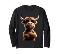 Vache Highland Cow Bœuf Fermier Ferme Highland Cattle Manche Longue