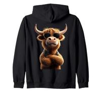 Vache Highland Cow Bœuf Fermier Ferme Highland Cattle Sweat à Capuche