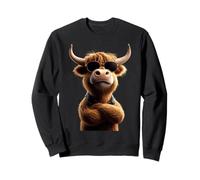 Vache Highland Cow Bœuf Fermier Ferme Highland Cattle Sweatshirt
