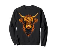 Vache Highland Cow Bœuf Fermier Ferme Highland Cattle Sweatshirt