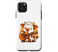 Vache Jouant de la Guitare Graphique Vache garçons Filles Amateurs de Guitare Coque pour iPhone 11 Pro Max
