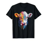 Vache Mandala Face Art Animal Lover Portrait Oeuvre d'art Vache T-Shirt