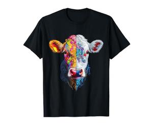 Vache Mandala Face Art Animal Lover Portrait Oeuvre d'art Vache T-Shirt