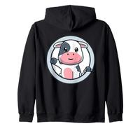 Vache Mignonne Adorable Vache Kawaii Animaux Sweat à Capuche