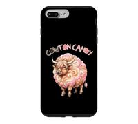 Vache Mignonne des Highlands avec Barbe à Papa drôle Coque pour iPhone 7 Plus/8 Plus