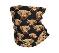 Vache Mignonne Et Réaliste Unisexe Bandana Coupe-Vent Snood Léger Bandeau pour Golf Moto Yoga Pêche