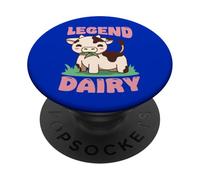 Vache Mignonne Légende de la Ferme laitière Animal Art PopSockets PopGrip Adhésif