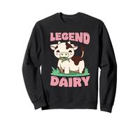 Vache Mignonne Légende de la Ferme laitière Animal Art Sweatshirt