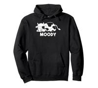 Vache Moody Funny Cow Lover Farm Dairy Cattle Heifer Graphic Sweat à Capuche