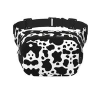 Vache noire et blanche impression unisexe carré double couche sac à bandoulière sac de voyage accessoire d'entraînement, noir, taille unique, noir, taille unique, noir, One Size