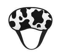 Vache noire et blanche,Masques de sommeil occultants, cache-yeux couvrants, masques de sommeil anti-lumière