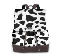 Vache (petits caractères),Sac à dos imperméable pour femme, sac à dos de voyage léger en cuir PU tendance