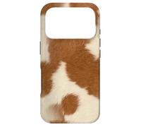 Vache Pois Marron Blanc Western Ranch Style Art Art Coque pour iPhone 17 Pro