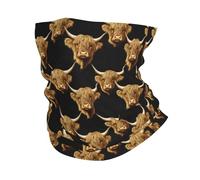 Vache Rétro-Réaliste Femme Homme Cache Cou Anti-Solaire Bandeau Thermique Tour De Cou pour Hiver Golf Cyclisme Course À Pied