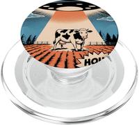 Vache Sacrée Drôle Rétro Enlèvement UFO PopSockets PopGrip pour MagSafe