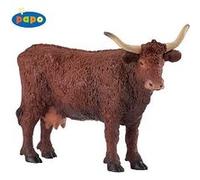 Papo - Figurine animal - Vache Salers - Charme de la vie à la ferme - Jouet dès 3 ans
