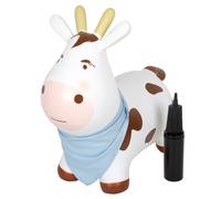 Small Foot Design - Animal sauteur Vache 12784 - foulard, pompe à air - max. 50 kg - dès 2 ans