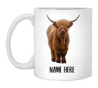 Vache Sauvage Des Highlands Écossaises Tasse À Thé Durable Tasse À Café Drôle Mug Idée Cadeau Pour Noël Bureau Collègue 330 Ml