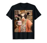 Vache Selfie Meme Humour Maman Ferme Mignon Amour Appréciation T-Shirt
