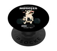 Vache soulevé de Terre Gym Rat Installer Musculation Lifting Hommes Femmes PopSockets PopGrip Adhésif