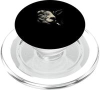 Vache surréaliste et Femme Face aux Amoureux des Animaux de la Ferme PopSockets PopGrip pour MagSafe