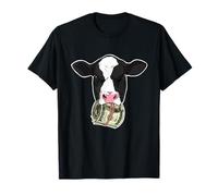 Vache Tenant Un Rouleau d'argent dans sa Bouche T-Shirt