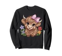 Vache tournesol Highland - Bovins - Ferme - Élevage bovin Sweatshirt