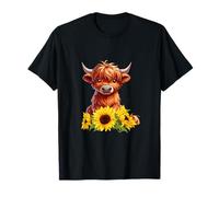Vache tournesol Highland - Bovins - Ferme - Élevage bovin T-Shirt