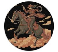Vacheboy Fille Cadeau Unique Décoration Intérieure Illustration Western Jeu ÉduChatif Challenge Toy Adultes & Enfants des 14 Ans 1000pcs (67.5x67.5cm)