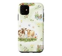 Vaches, agneaux, Canards, cottagecore, Campagne, Ferme, Graphique Coque pour iPhone 11