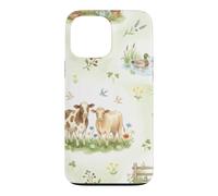 Vaches, agneaux, Canards, cottagecore, Campagne, Ferme, Graphique Coque pour iPhone 13 Pro Max