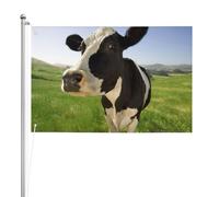 Vaches au pâturage,Drapeau de jardin, bannière décorative, drapeau double face, 2 x 3 pieds, pour extérieur et intérieur