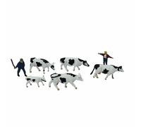 Noch Figurines 15724 – 7 figurines (2 bergers + 5 vaches) H0