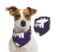 Vaches drôles Funny Farm,Bandanas pour Chien, écharpe en Coton, Bavoirs réglables pour Animaux de Compagnie,M