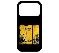 Vaches et OVNI au-Dessus de la Ferme | La Science-Fiction Rencontre la Vie à la Campagne Coque pour iPhone 17 Pro