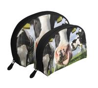 Vaches hollandaises, Trousse de Maquillage Coquille Femme Petit Porte-Monnaie Trousse de Toilette Trousse à cosmétiques 2 pièces