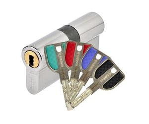 Vachette - 482108 - Cylindre 2 entrées Radialis - 32,5x32,5 - 4 clés couleurs - A2P** - P7101NT+
