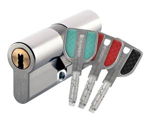 Vachette - 538103 - Cylindre 2 entrées Radialis - 32,5x37,5-4 clés couleurs - A2P** - 7101RIS