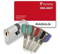 Vachette - 583102 - cylindre 2 entrées radialis - 32,5x32,5 - 4 clés couleurs 67101 G