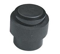 Vachette Butée de Porte 3737-C - Utilisation sur Porte d'Intérieur - Bonne Force de Retenue - Corps en Polyamide, Ruban Amortisseur en Élastomère Absorbant les Chocs - Inclus Vis et Chevilles - Noir
