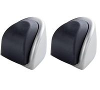 Vachette Butée de porte Jazz - 4536 - Chrome Velours (Lot de 2)