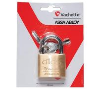 Vachette Cadenas à clé Atlas 1320-45/SC 45 mm Laiton Résistance anti-traction Int/Ext 2 clés